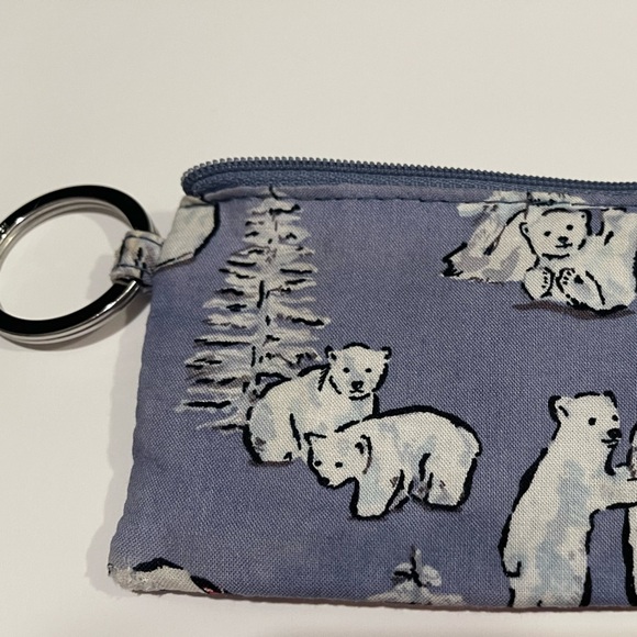 Vera Bradley Polar Bear ID Holder with Keyring - Picture 4 of 8